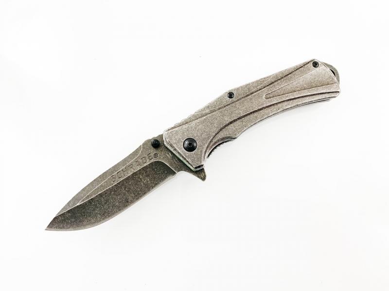 Schrade Stonewash Linerlock 506,сгъваем джобен нож с титаниво покритие
