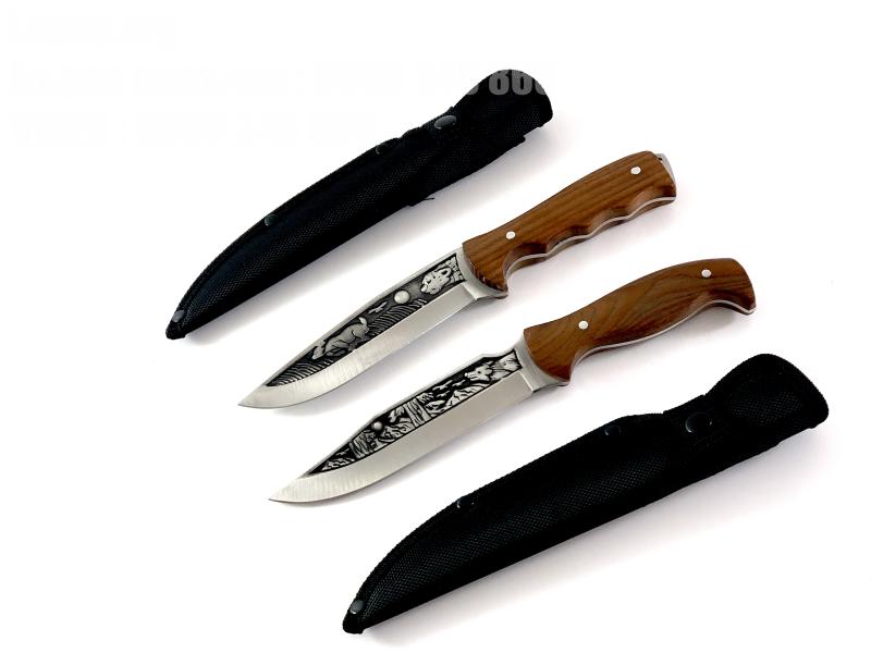 Комплект два руски ножа за лов,къмпинг планина фултанг 
