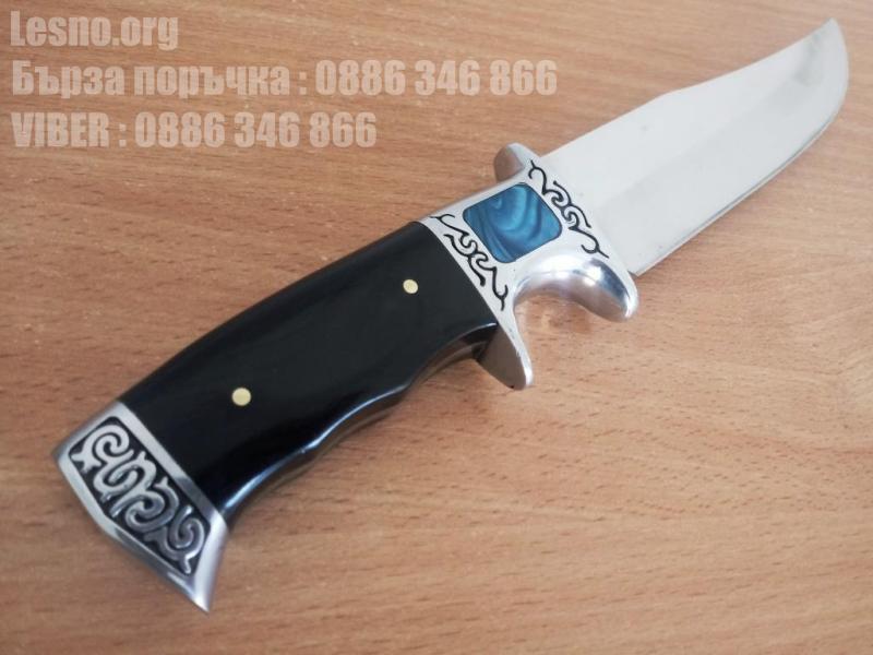 Масивен ловен нож с красиви метални гардове-Columbia G61