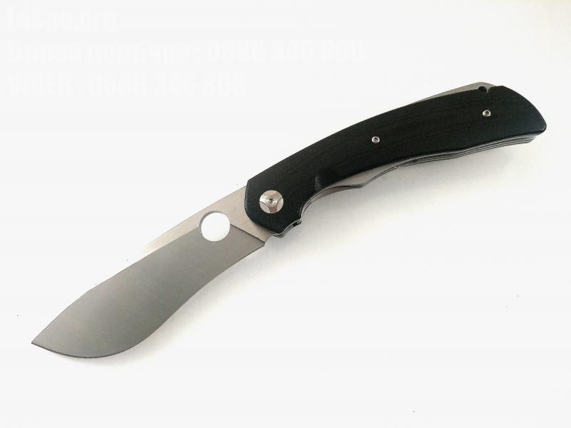Джобен нож светкавично отваряне C239 G10 Flipper Folding Pocket Knife D2
