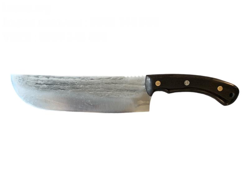 Изкуство и елегантност Ръчно кован нож тип сатър фултанг с абаносова дръжка