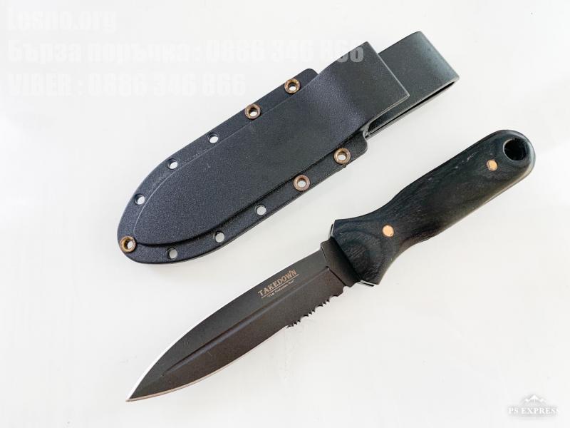 Нож кама с пластмасов калъф Takedown 1045 surgical steel blade