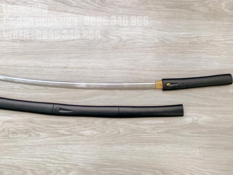 Самурайски меч катана танто,Tanto черен калъф карбонова стомана остър като бръснач