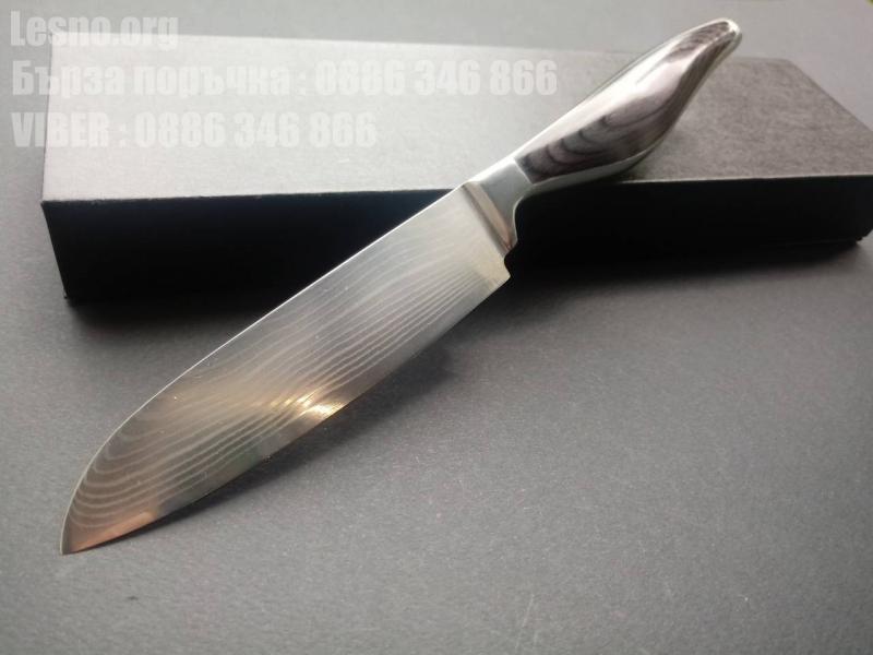 Професионален кухненски нож - Дамаска стомана-Chef Knife-За Майстора