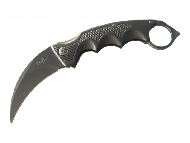 FOX Outdoor Karambitฺ B63 Knife Grey color, тактически нож карамбит