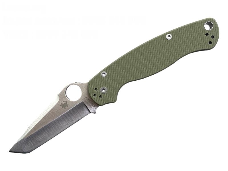 Сгъваем нож Зелена G10 дръжка  танто острие модел Paramilitary