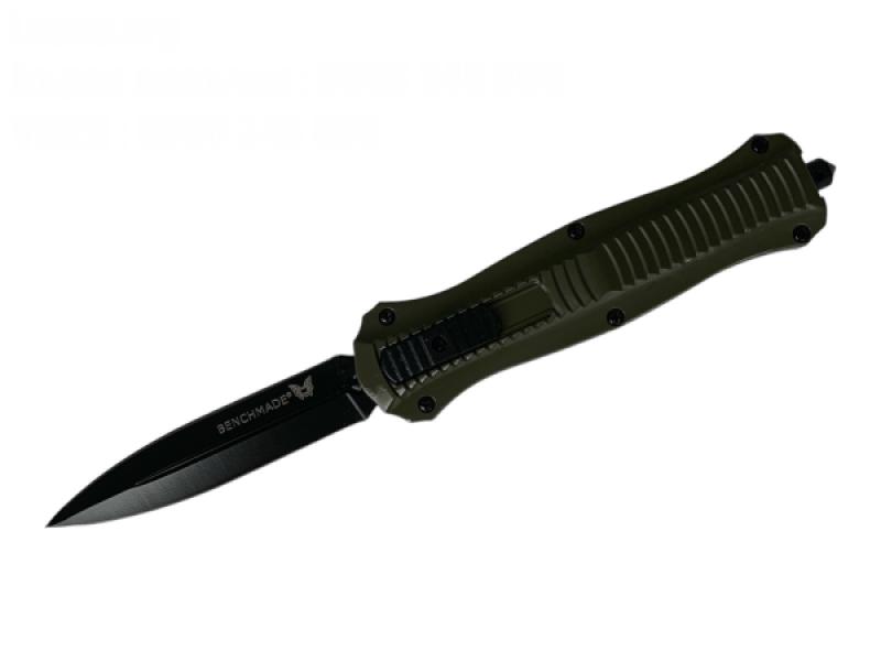 Автоматичен метален нож Кама OTF Green с калъф
