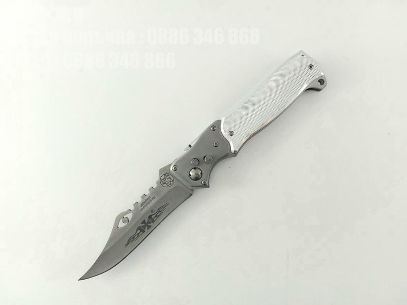 Pocket Knife CK-1839  метален  сгъваем автоматичен нож с камуфлажен калъф