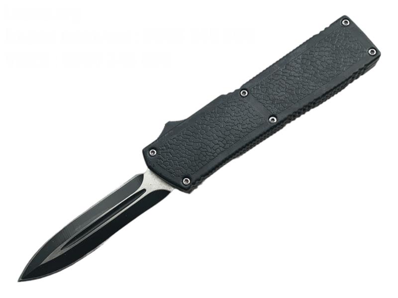 Автоматичен метален нож кама OTF и релефна черна дръжка