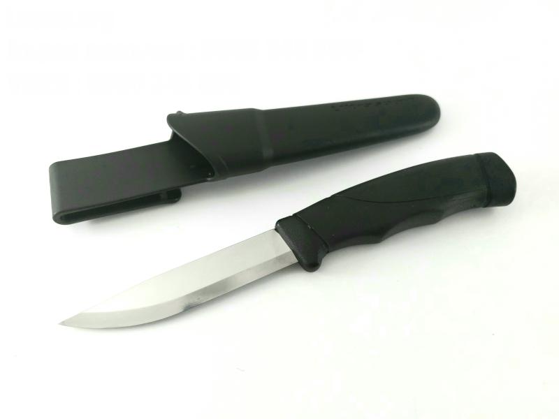 Ultrasport knife къмпинг ловен нож с гумирана дръжка и пластмасов калъф