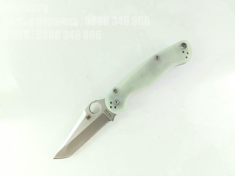 Сгъваем нож G10 дръжка цвят нефрит  танто острие модел Paramilitary