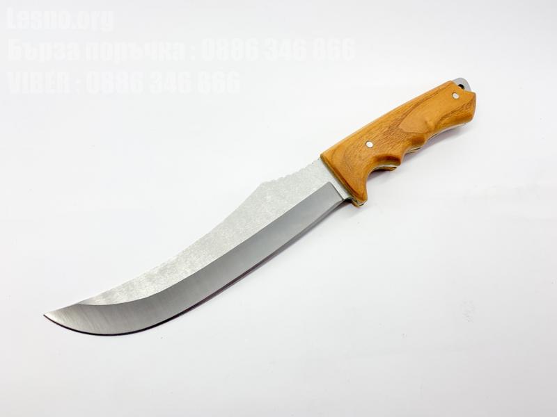 Ловен нож ръчна изработка с дървена дръжка код 1018
