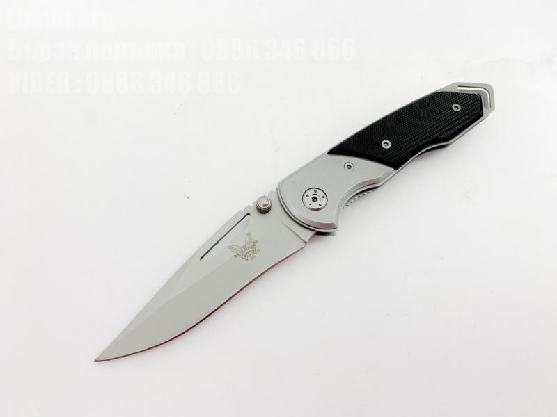 Benchmade knife остър с иноксово острие сгъваем джобен нож с клипс