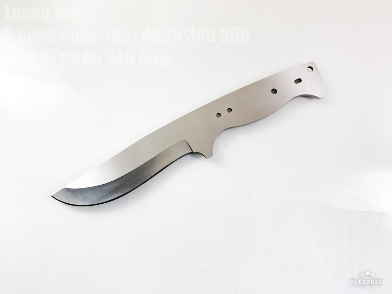 Заготовка за ловен нож закалена и наточена - стомана 4 х13