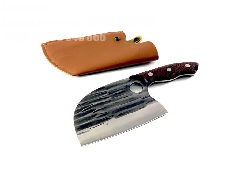 Кухненски масивен нож фултанг тип сатър за нарязване на месо риба зеленчуци