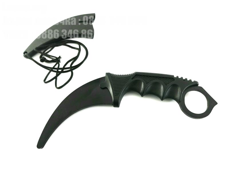 Black SKIN  - Кarambit - карамбит - нож за тренировка - начинаещи - незаточен