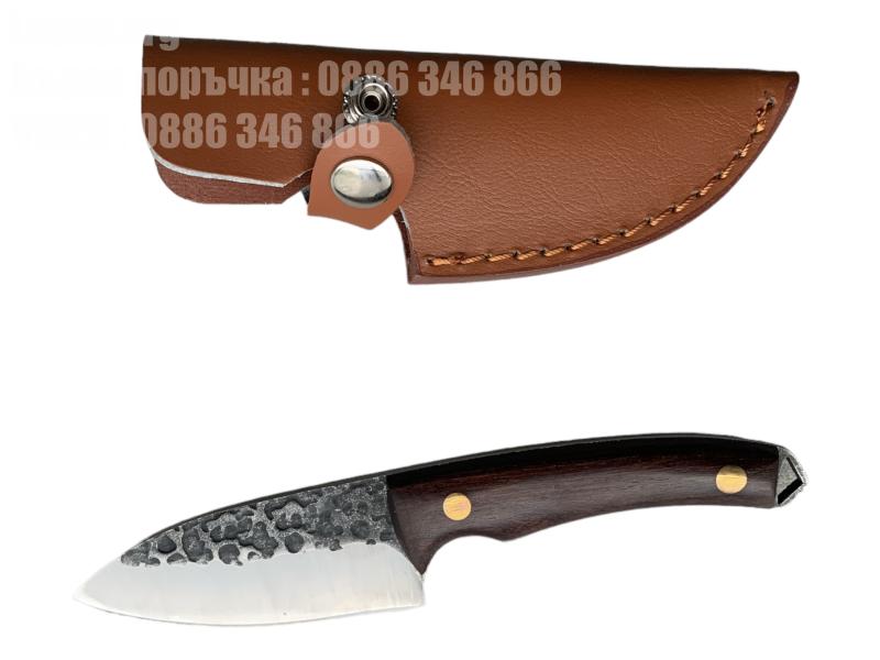 Ловен нож,Knives модел PC15 - фултанг с кожена кания