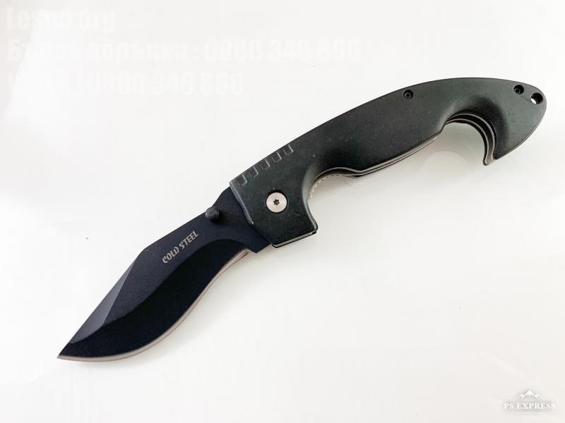 Масивен джобен сгъваем нож Cold Steel Spartan с черно тефлоново покритие