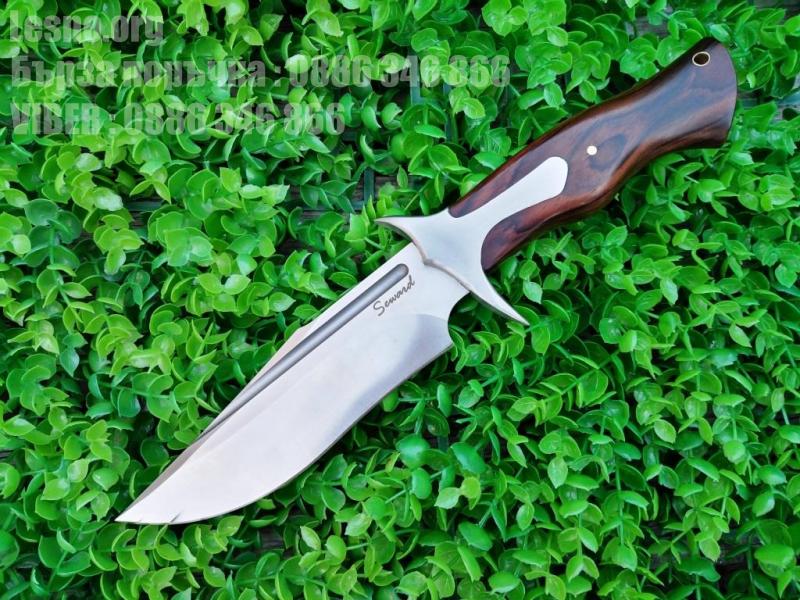Масивен ловен нож от закалена стомана DC53