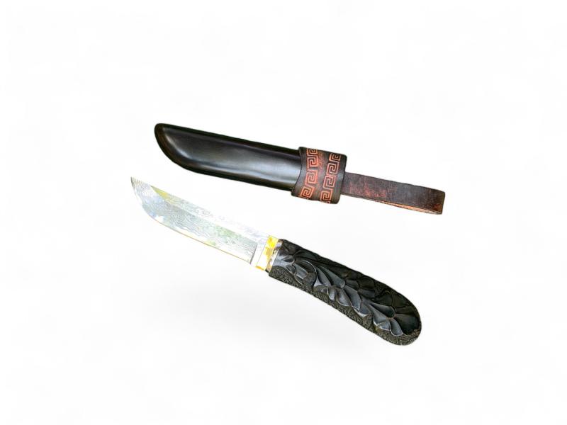 Ръчно изработен нож &quot;Орфей&quot; с дамаско острие и декоративна дръжка