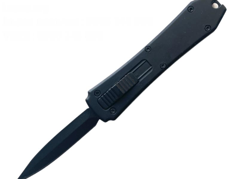 Сгъваем автоматичен метален нож кама Black  OTF