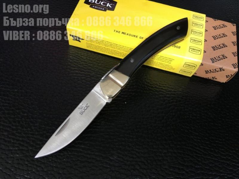 Сгъваем джобен нож Buck  Xin Blade III чирени от Черен рог 