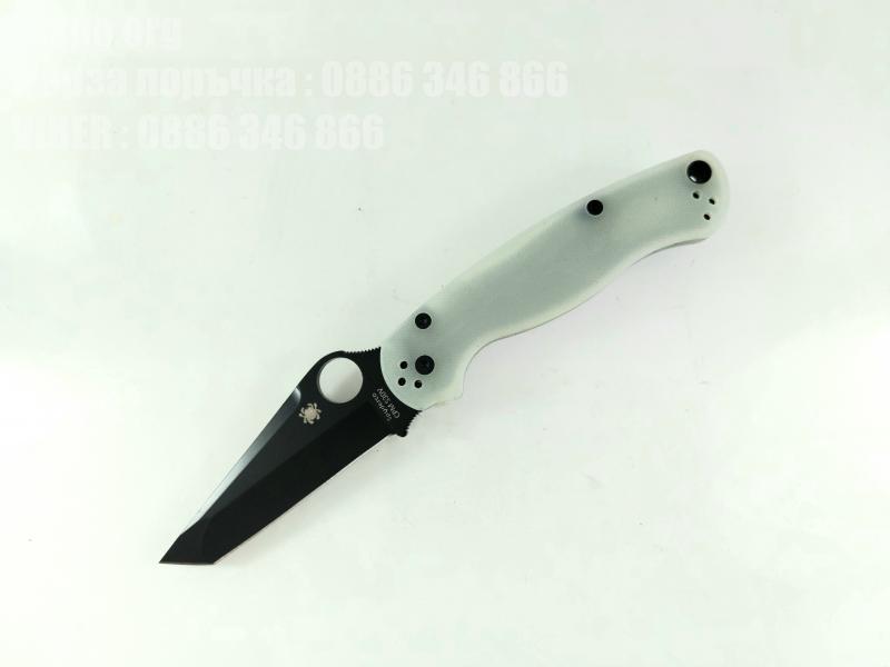 Сгъваем  нож G10 дръжка цвят нефрит черно танто острие модел Paramilitary