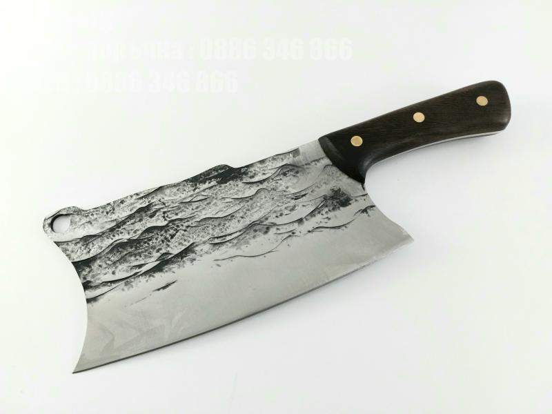 Grandsharp Full Tang Carbon Steel Handmade Chef Knife High Quality кухненски сатър