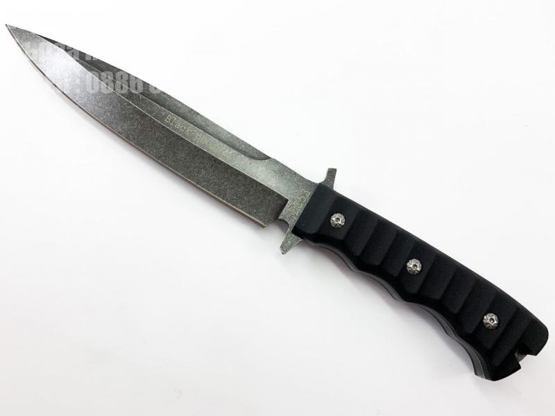 Ловен нож от масивна стомана DC53 Black  Phoenix