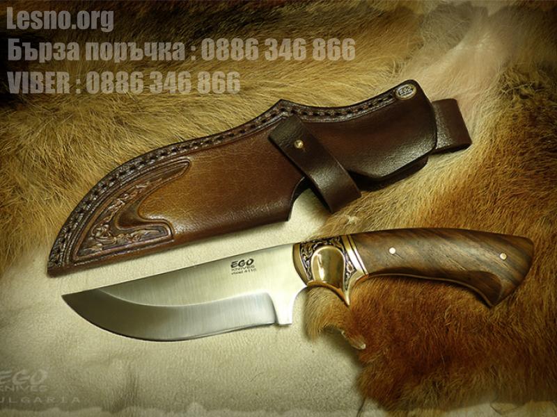 Ловен нож подходящ за дране на дивеч с фикрирано острие и фултанг конструкция