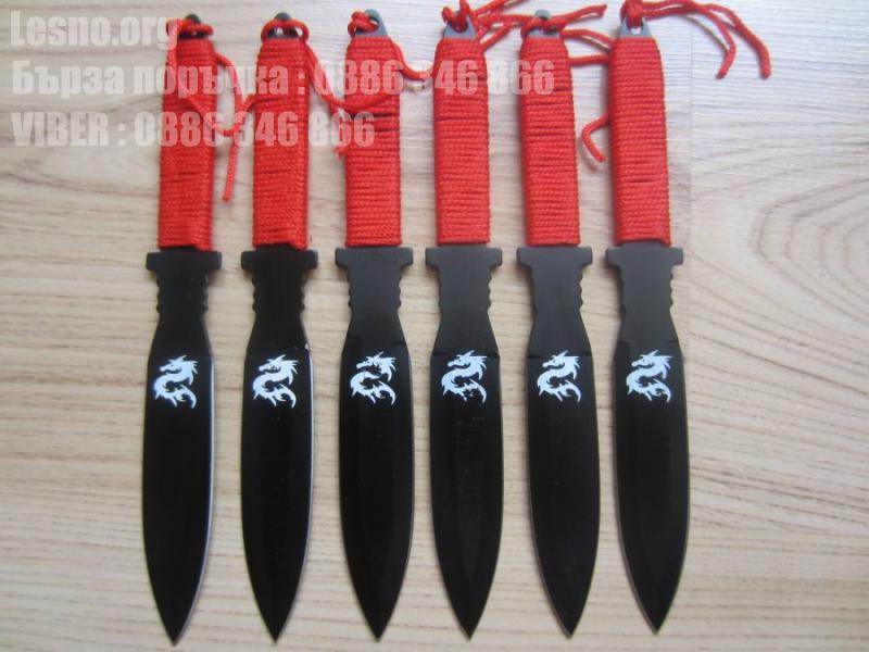 Ножове за хвърляне 19 СМ-комплект 6 броя