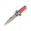 Колекционерски сгъваем нож с червена дръжка и ретро дизайн