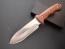 Масивен ловен нож от закалена неръждаема стомана с удобна дървена дръжка columbia