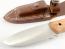 Ловен нож ръчно изработен с месингови нитове и дръжка от черница