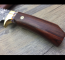 Ловен нож от дамаска стомана в красива дървена кутия