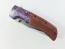 Browning DA142 - Сгъваем автоматичен масивен нож с дървени чирени ифлорални  метални елементи