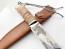 Руски ловен нож с гравирана Мечка на острието сталъ 65 х13