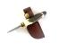 Ръчно изработено малко ловно ножче от японска дамаска стомана и дръжка еленов рог