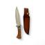 Традиционен фиксиран нож с дървена дръжка и кожен калъф - Съчетание от занаят и качество