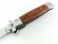 Автоматичен сгъваем джобен нож модел  Stilleto с дървени чирени и клипс 