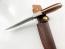 Ловен нож класически модел ръчно направен от дамаска японска стомана с чирени от Snakewood