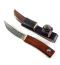 Ловен нож от японска дамаска стомана с дървена кания и извито острие Model KTO