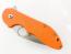 Сгъваем автоматичен нож с оранжева дръжка G10 Spyderco cts-xhp