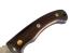 Майсторско изкуство и изтънченост: Ръчно кован нож тип сатър фултанг с извито острие, азиатски модел и абаносова дръжка