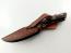 Ръчно направен ловен нож от японска дамаска стомана с VG 10 сърцевина  месингов гард фултанг