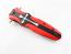 Автоматичен джобен нож кама едностранно заточен с кръстове с червени чирени