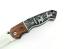 Сгъваем джобен нож с калъф ,инкрустирани елени, стомана 65х13 - VipEver