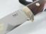 Ловен нож  с месингови нитове стилен масивен от 3G steel