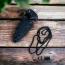 Урбан Кама Медальон нож за носене около врата с матово черно покритие