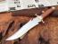 Ръчно изработен ловен нож махагонова дръжка и месингов гард